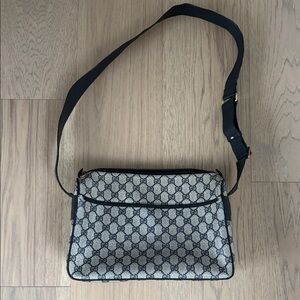 Gucci Black and Gray Crossbody Bag